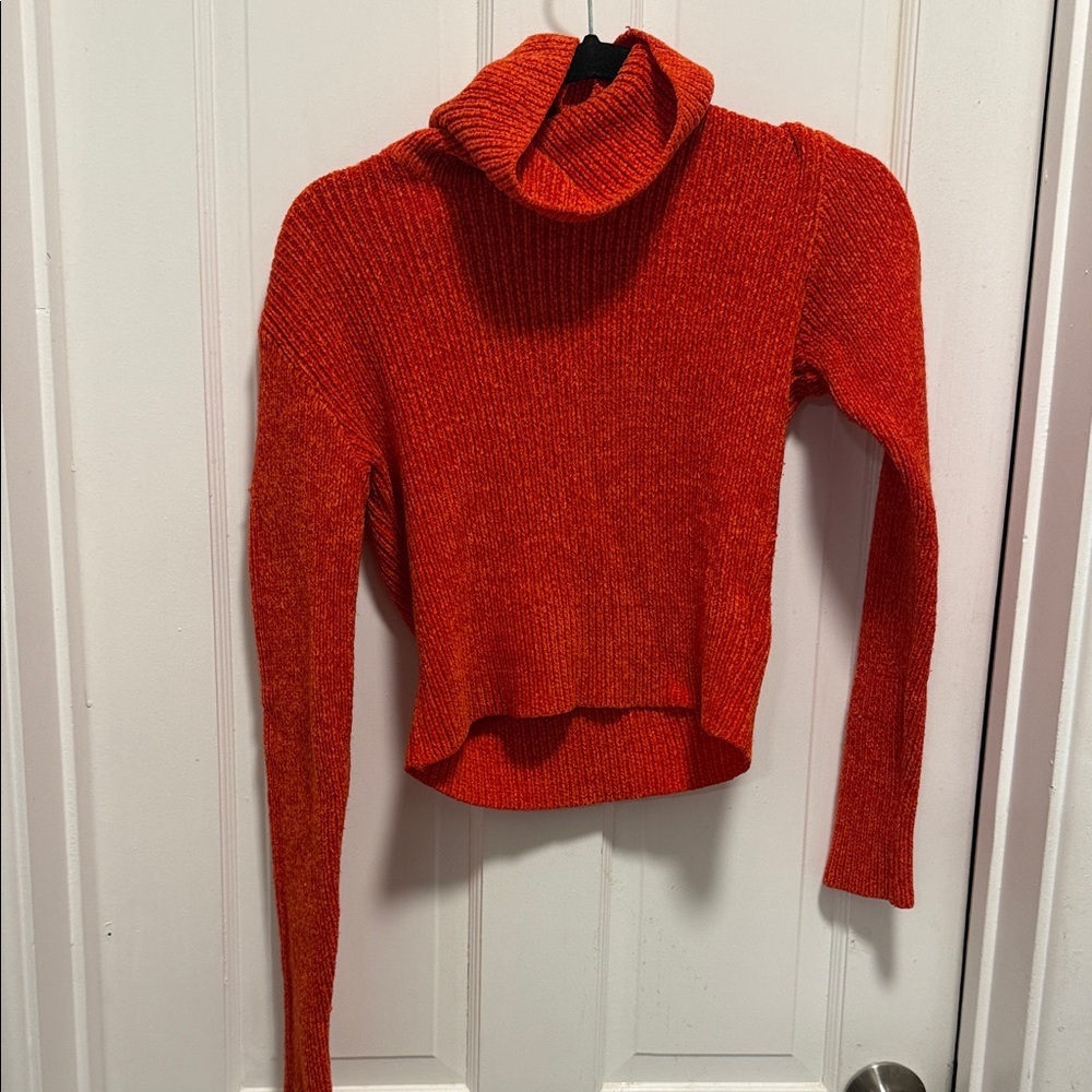 Moschino Vibrant Red Turtleneck Sweater